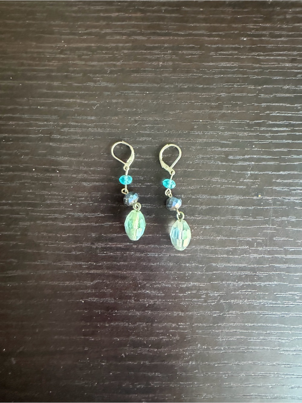 Faceted Crystal Drop Earrings